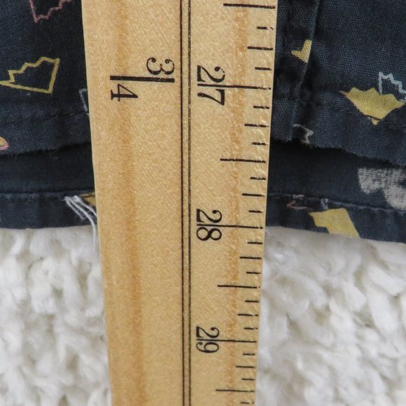 MBX* Men's Short Sleeve Button Down Curved Hem Chest Pocket Shirt~ Size Medium - Picture 9 of 11